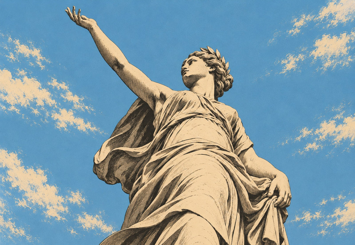 La Statua Coronata di Alloro (Orizzontale)