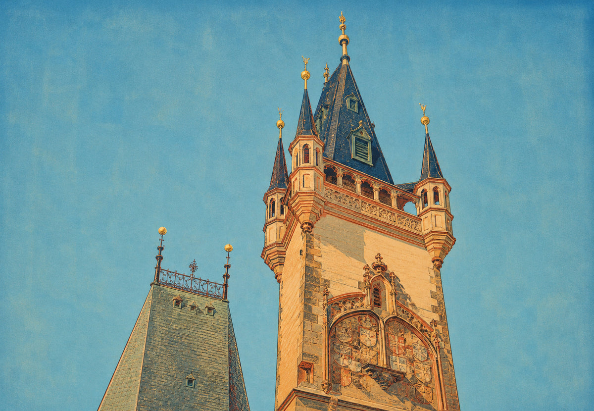 The Gothic Tower of Prague (Landscape)