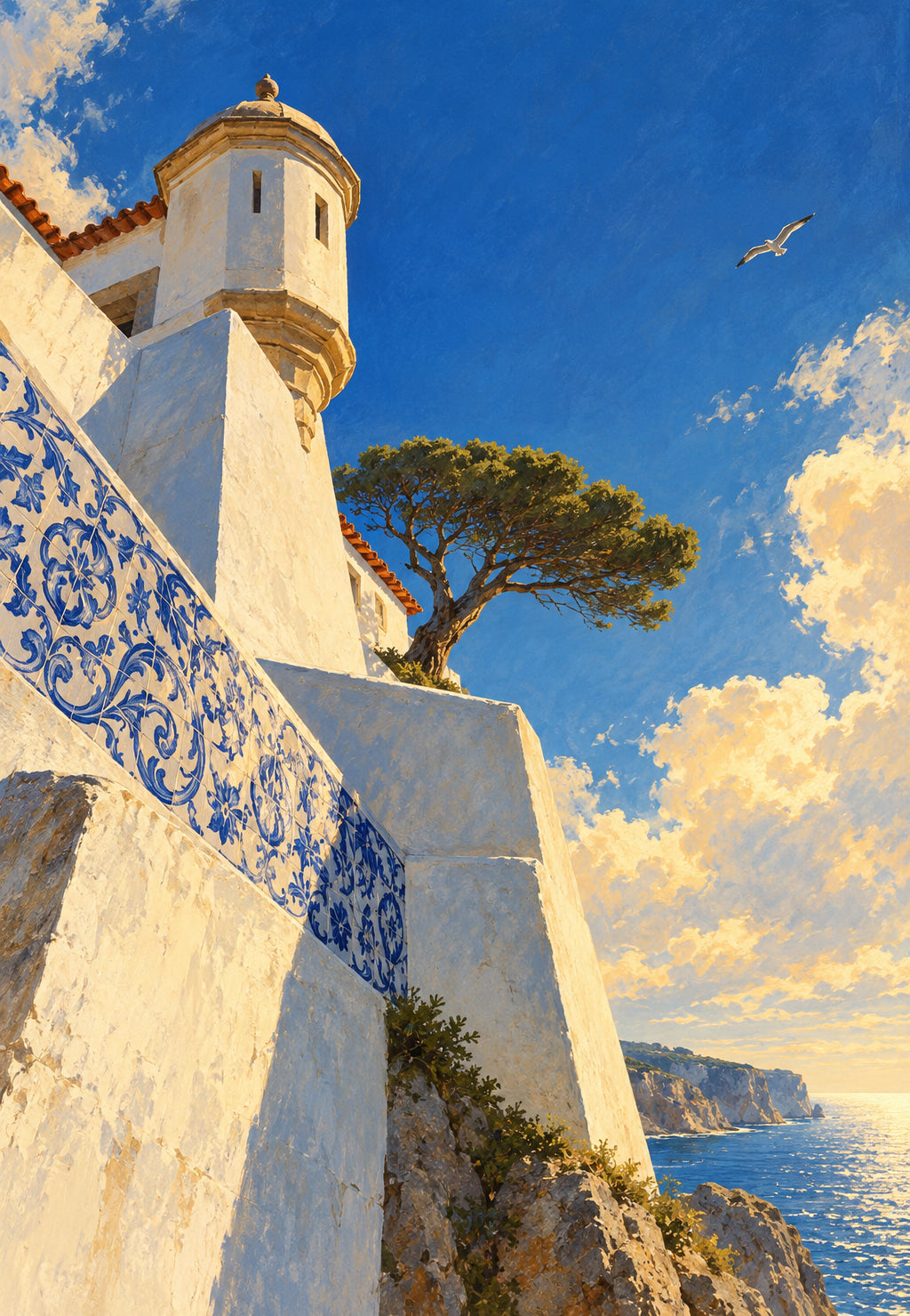 The Blue Azulejo Tower