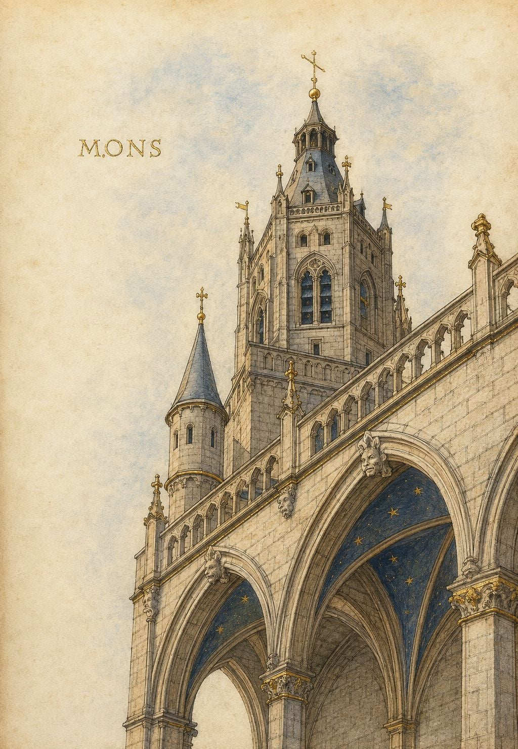 Złota dzwonnica w Mons