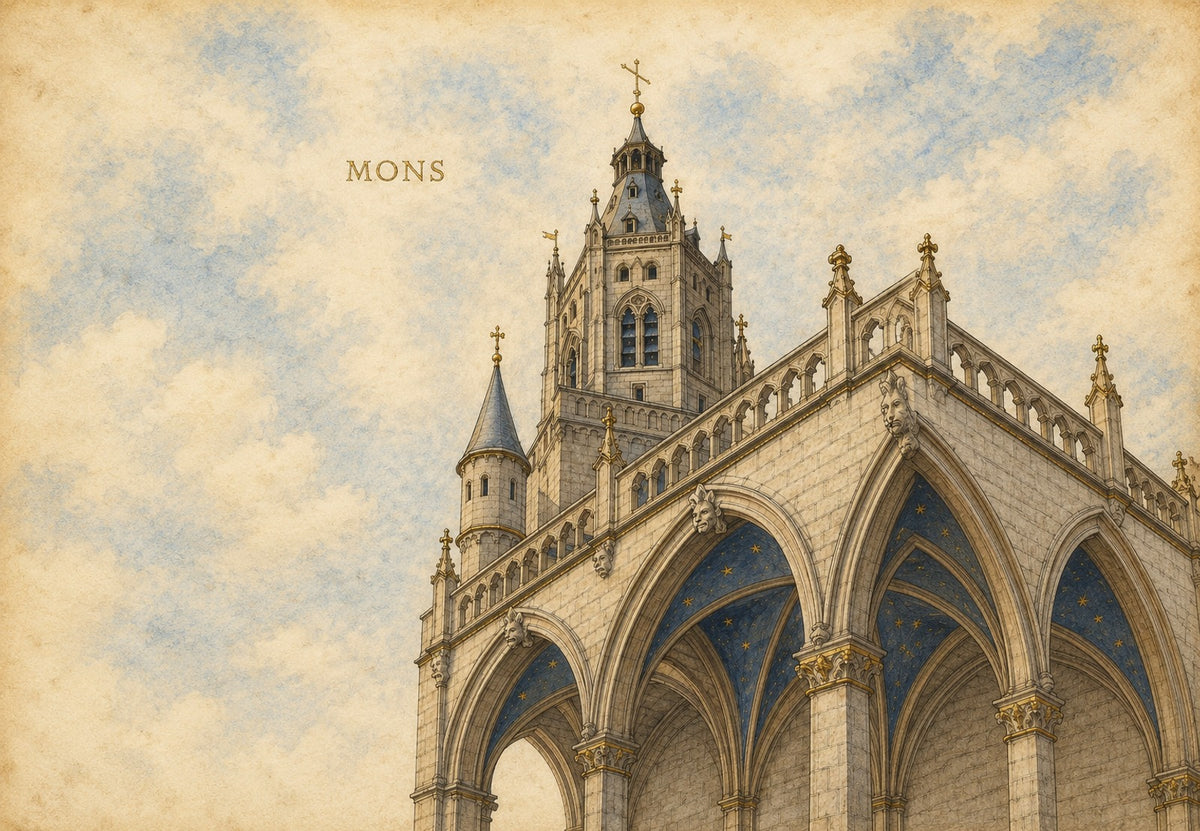The Golden Belfry of Mons (Landscape)