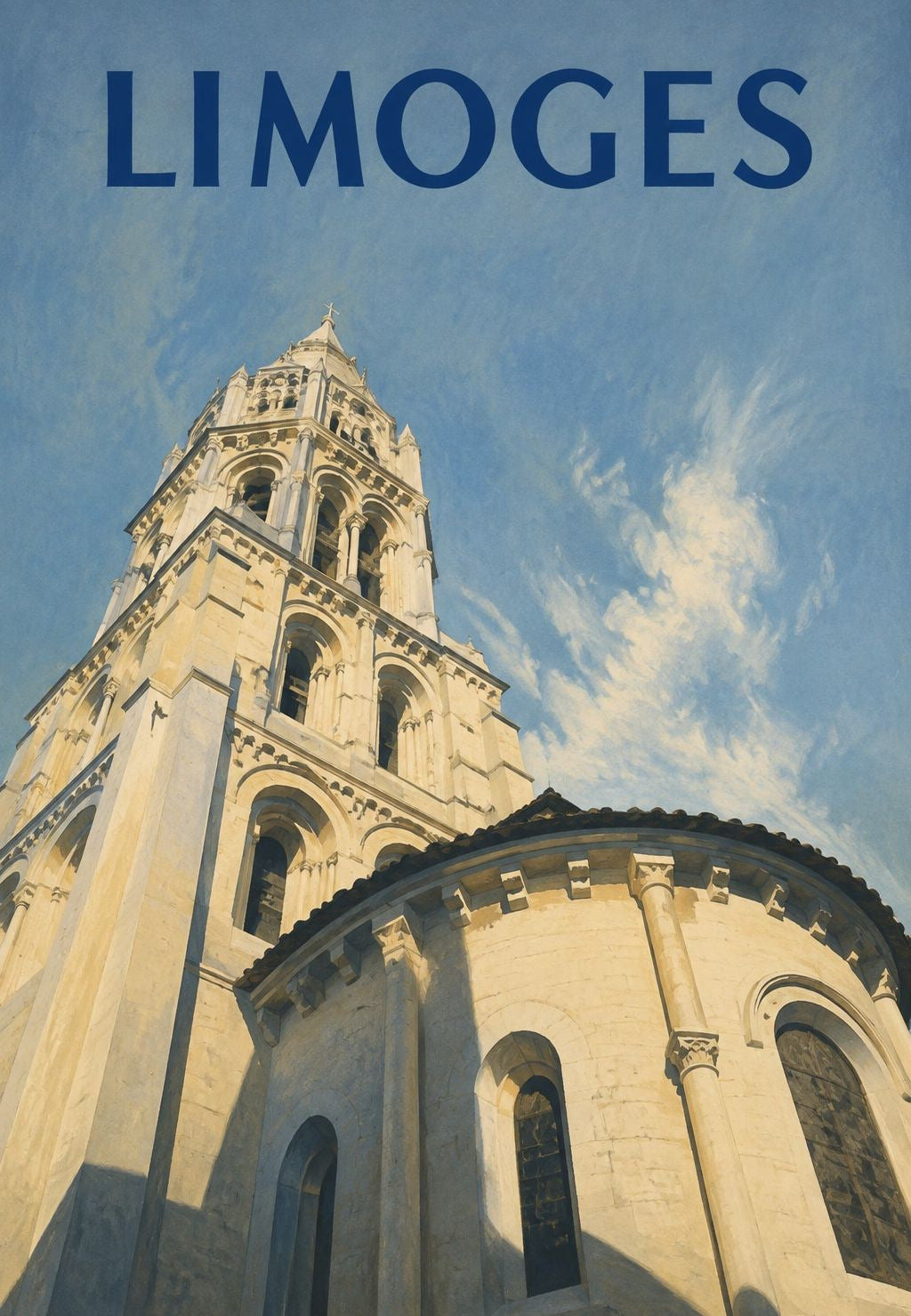 Der Glockenturm der Kathedrale von Limoges