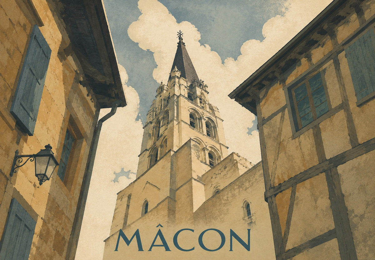 Der Glockenturm von Mâcon (Querformat)