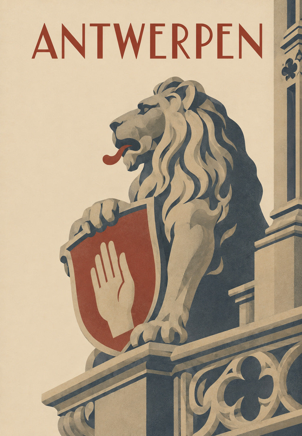 Il leone araldico di Anversa