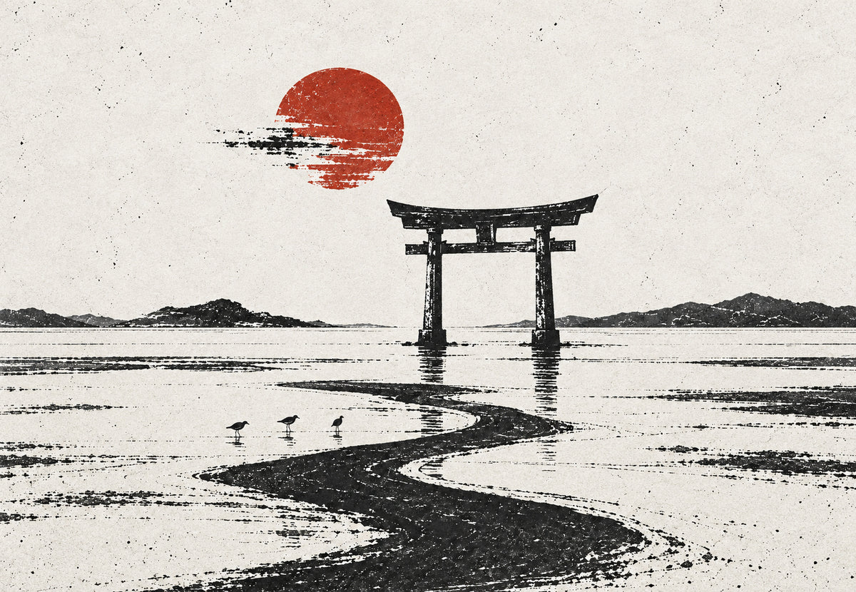 Torii under den uppgående solen (Liggande)