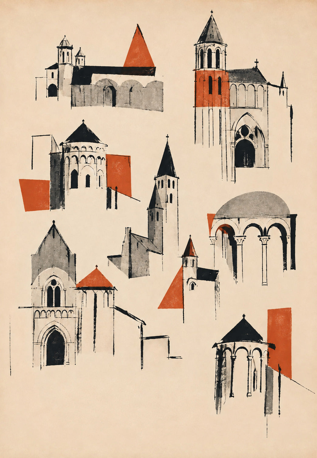 The Bell Towers of Poitiers