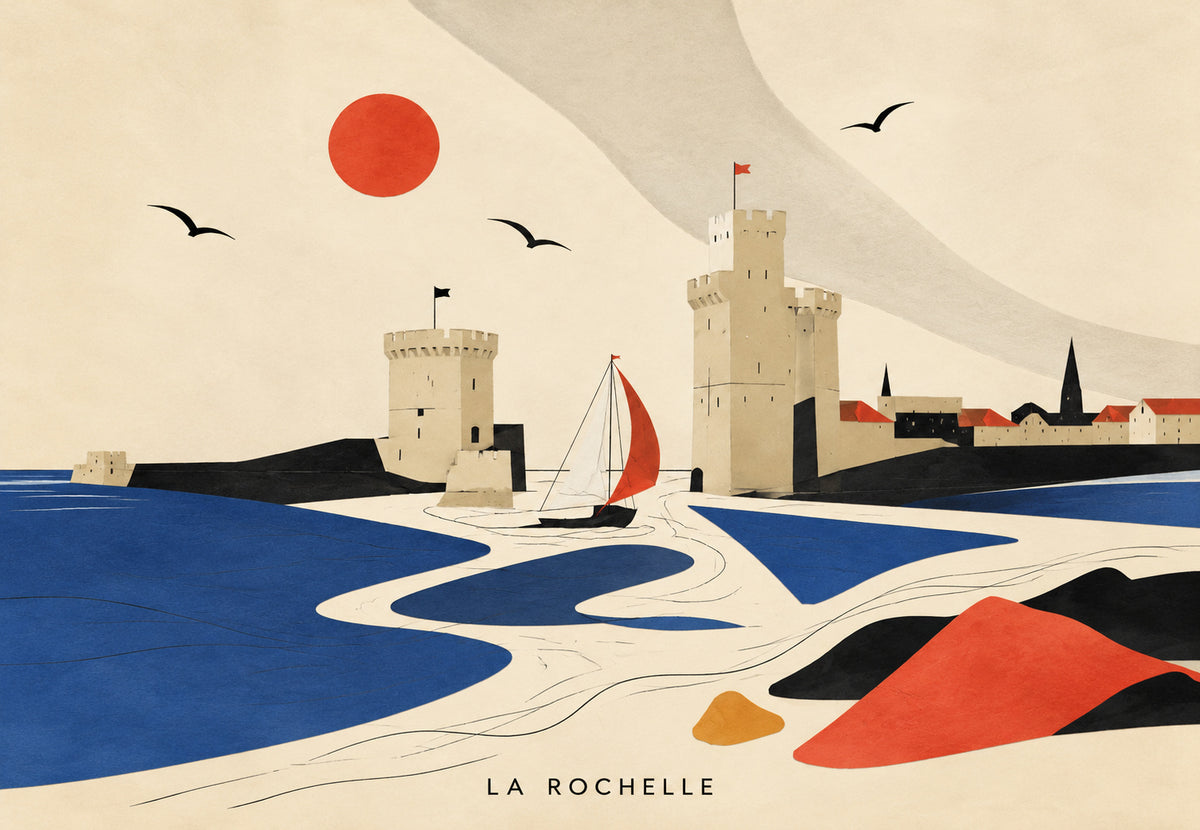 Les tours du port de La Rochelle (Paysage)