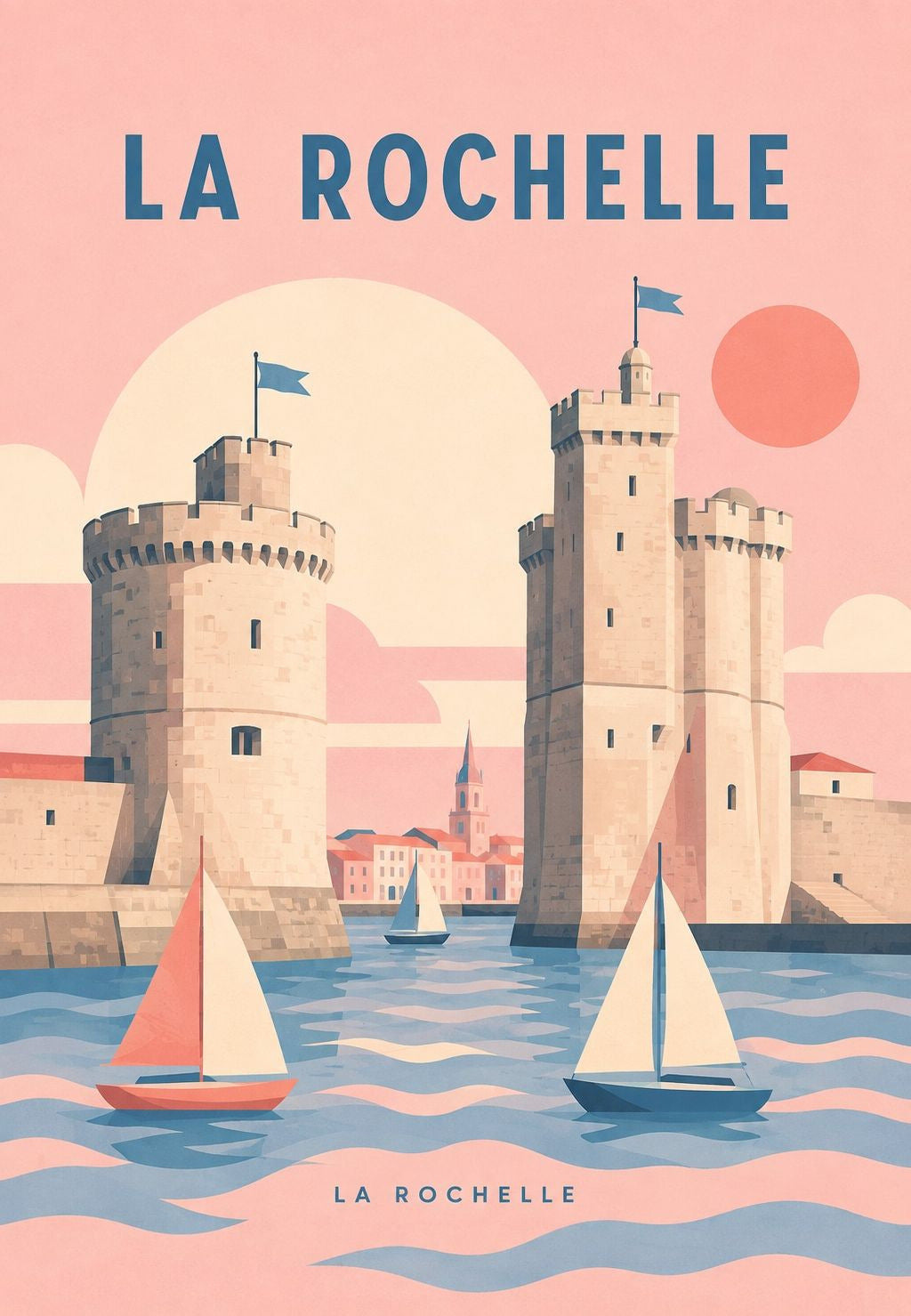 Plachetnice za soumraku před La Rochelle