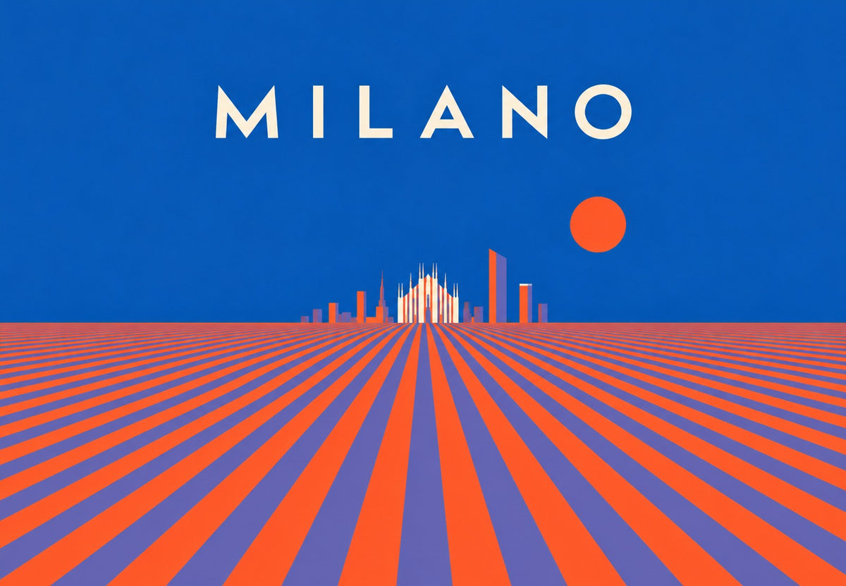 Mailand unter der untergehenden Sonne (Querformat)
