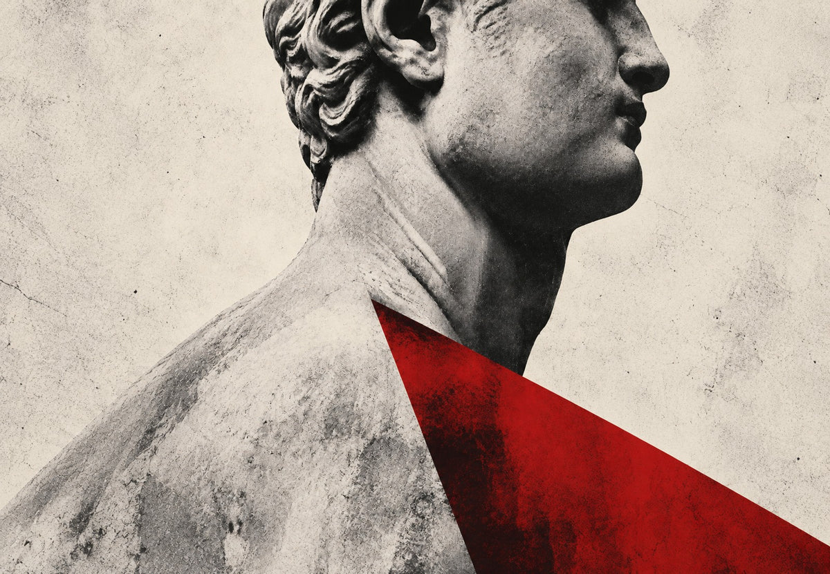 Ancient Profile with Red Triangle (Landscape)