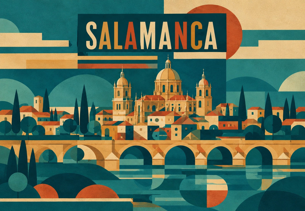 Salamanca y su puente de piedra (Horizontal)