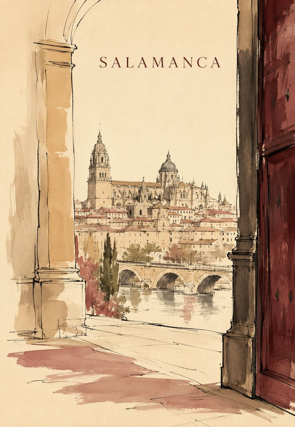 Salamanca pod łukiem