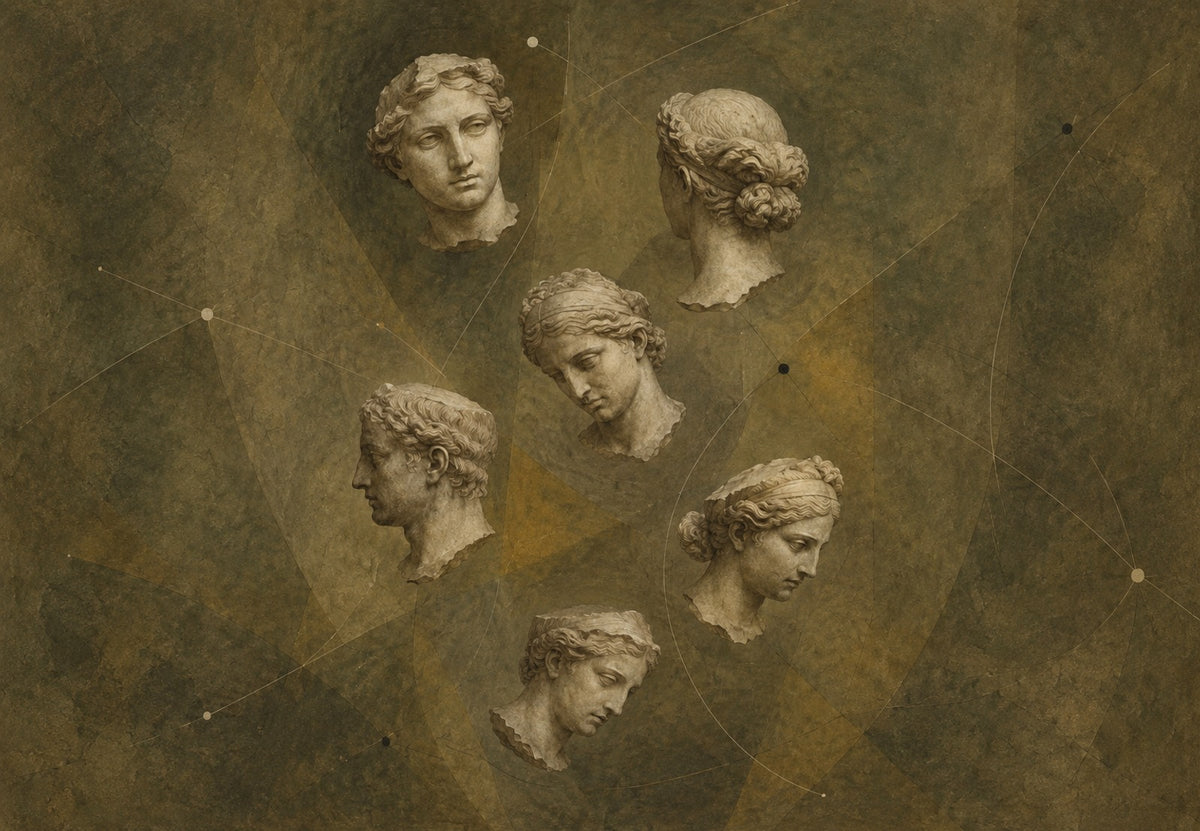 Volti di marmo greco (Orizzontale)