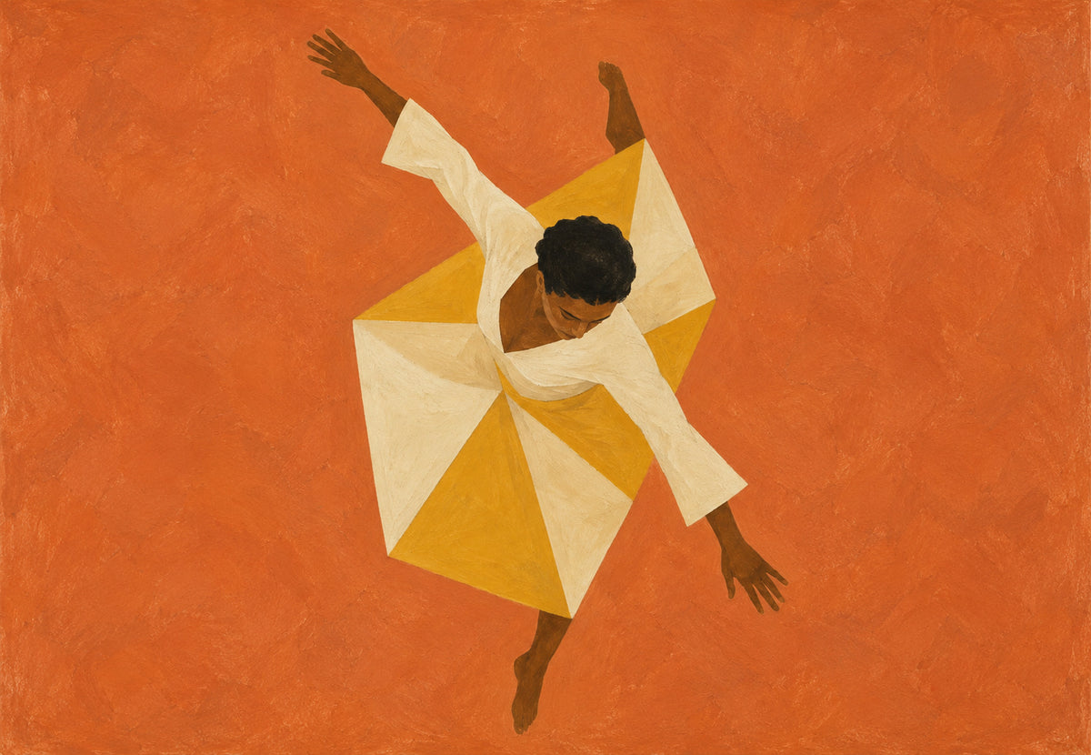 The Dancer in the Sunburst Dress (Landscape)