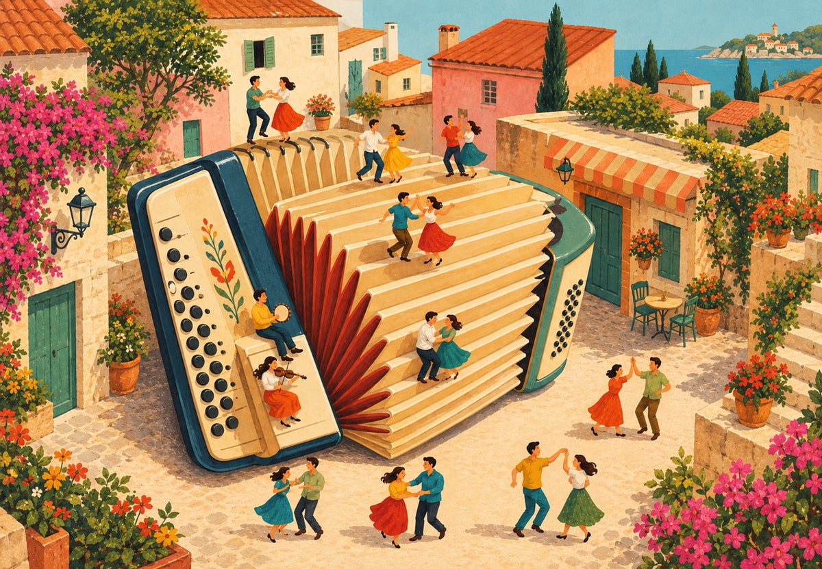 El baile sobre el acordeón (Horizontal)