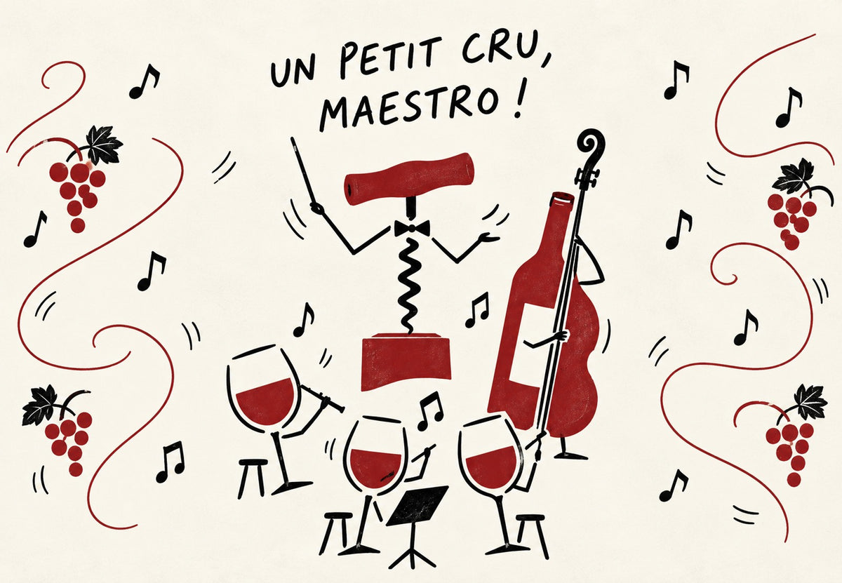 Um pequeno vinho, maestro! (Horizontal)