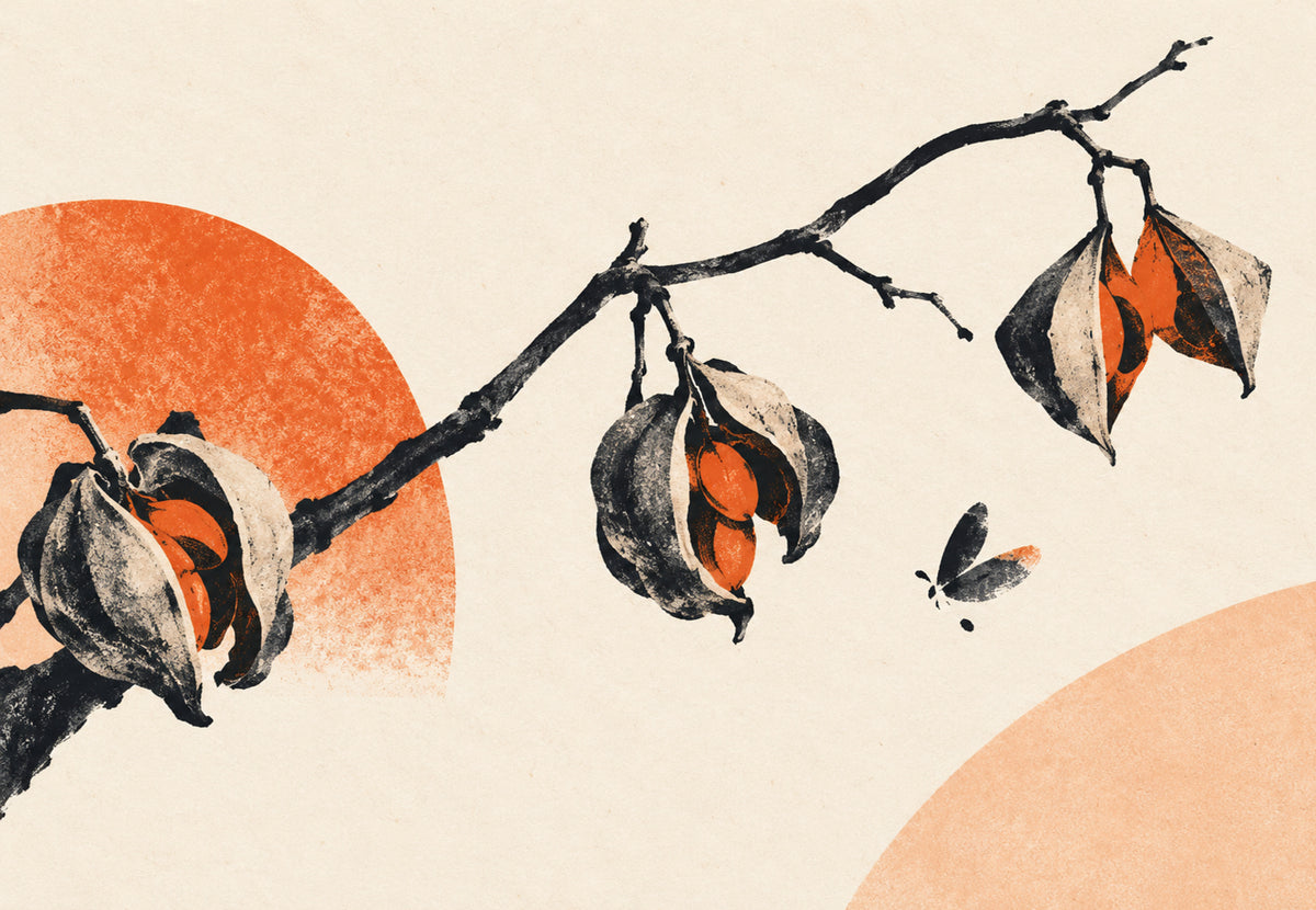 Branch of Orange Lanterns (Landscape)