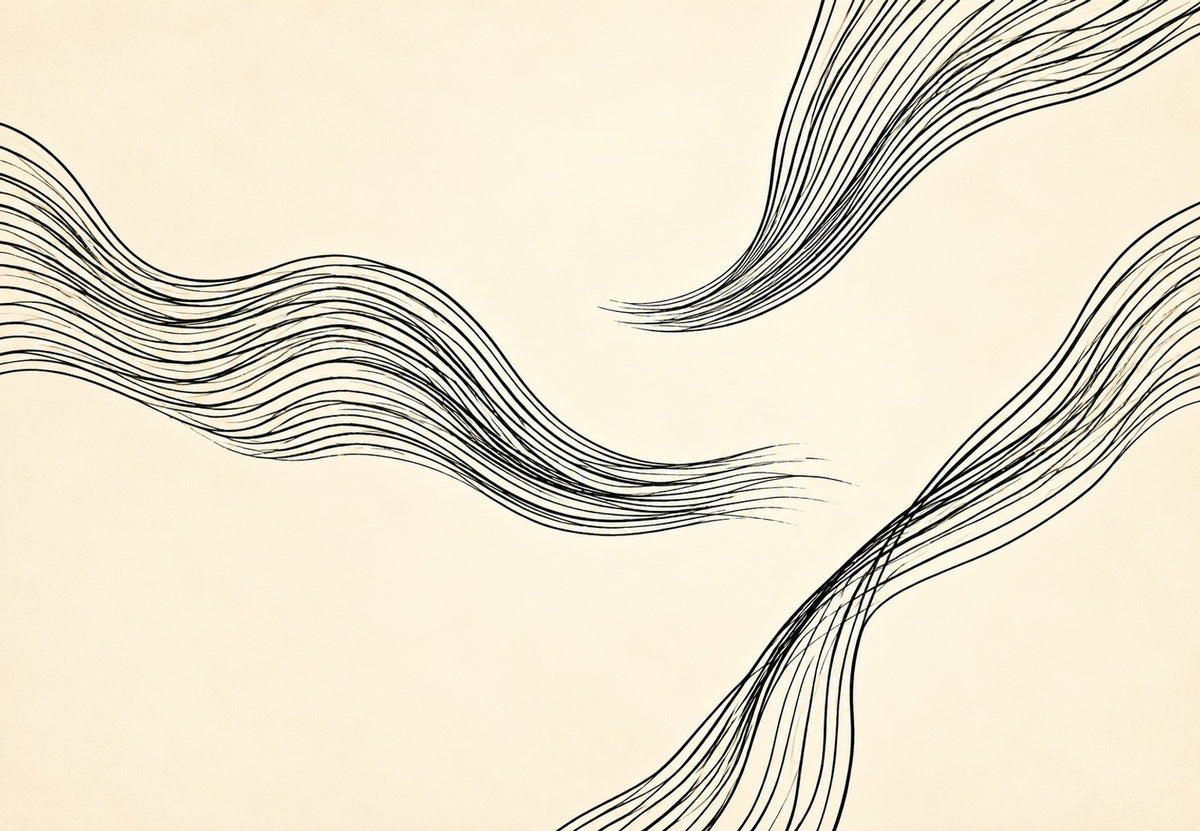 Streams of Intertwined Lines (Landscape)