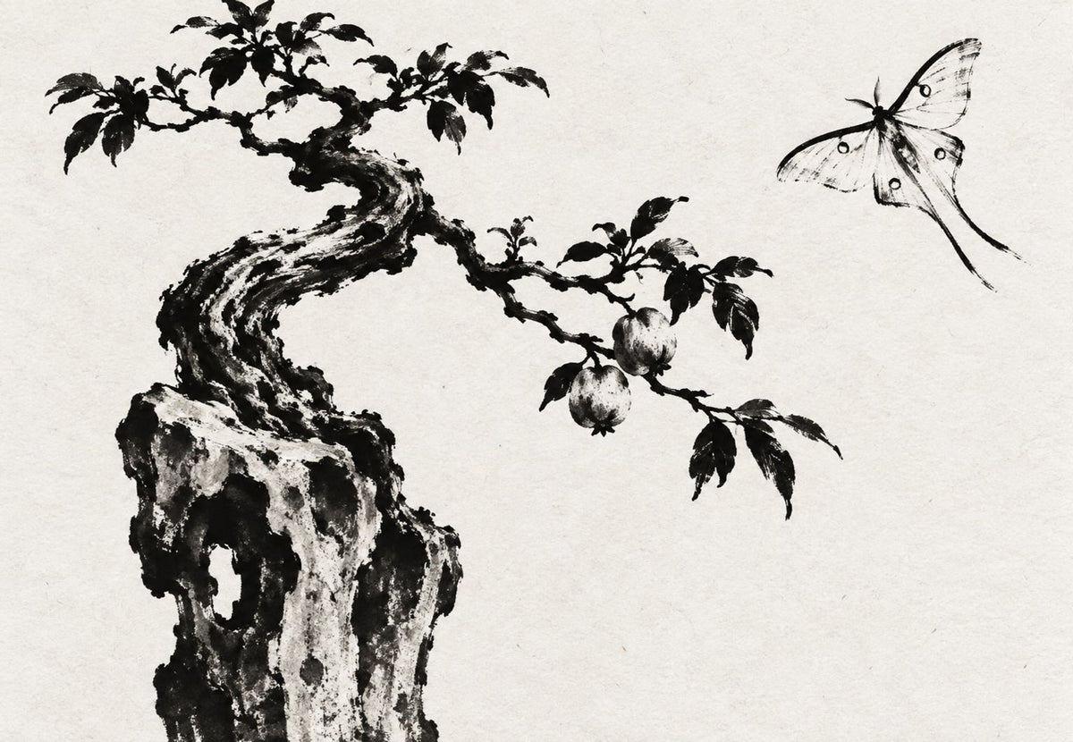 L'albero da frutto e la falena luna (Orizzontale)