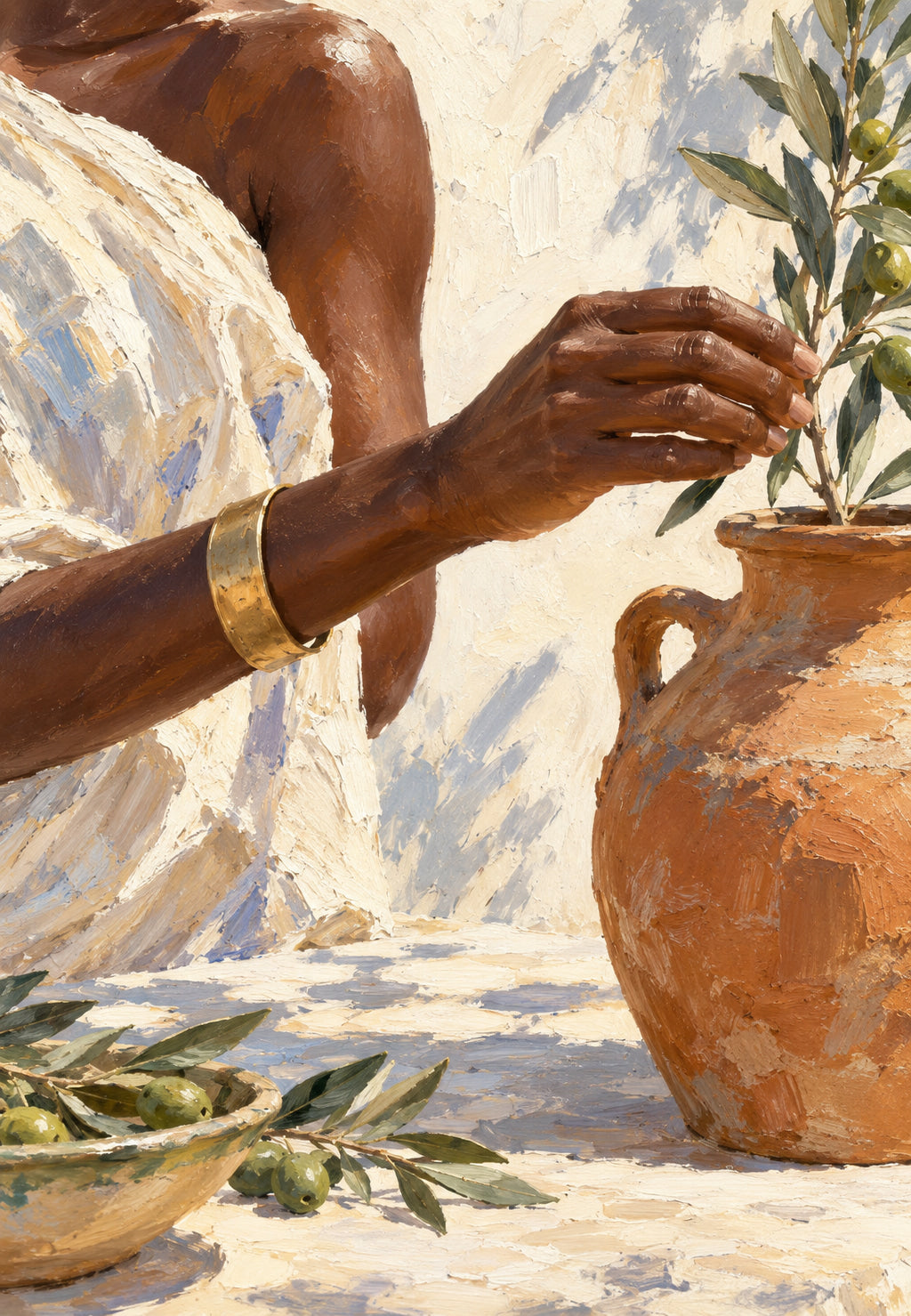 O ramo de oliveira e o vaso de barro