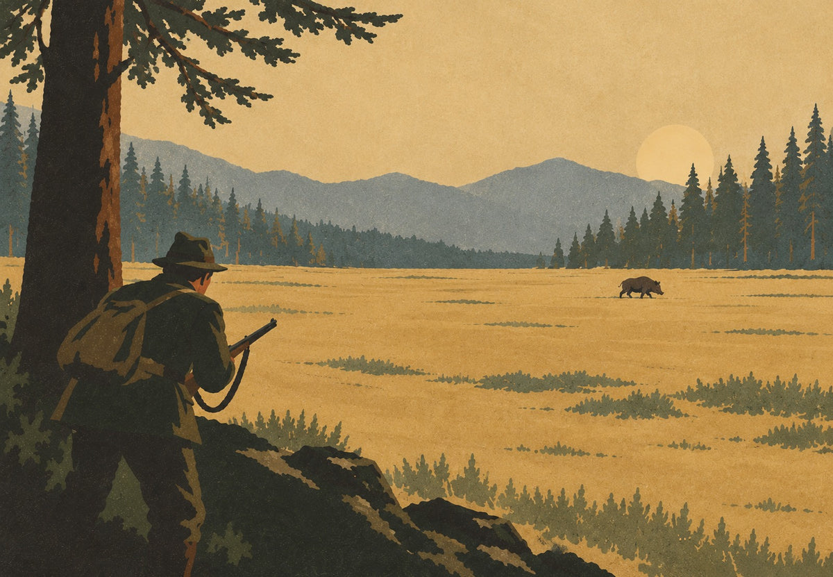 The Hunter at the Woodland Edge (Landscape)