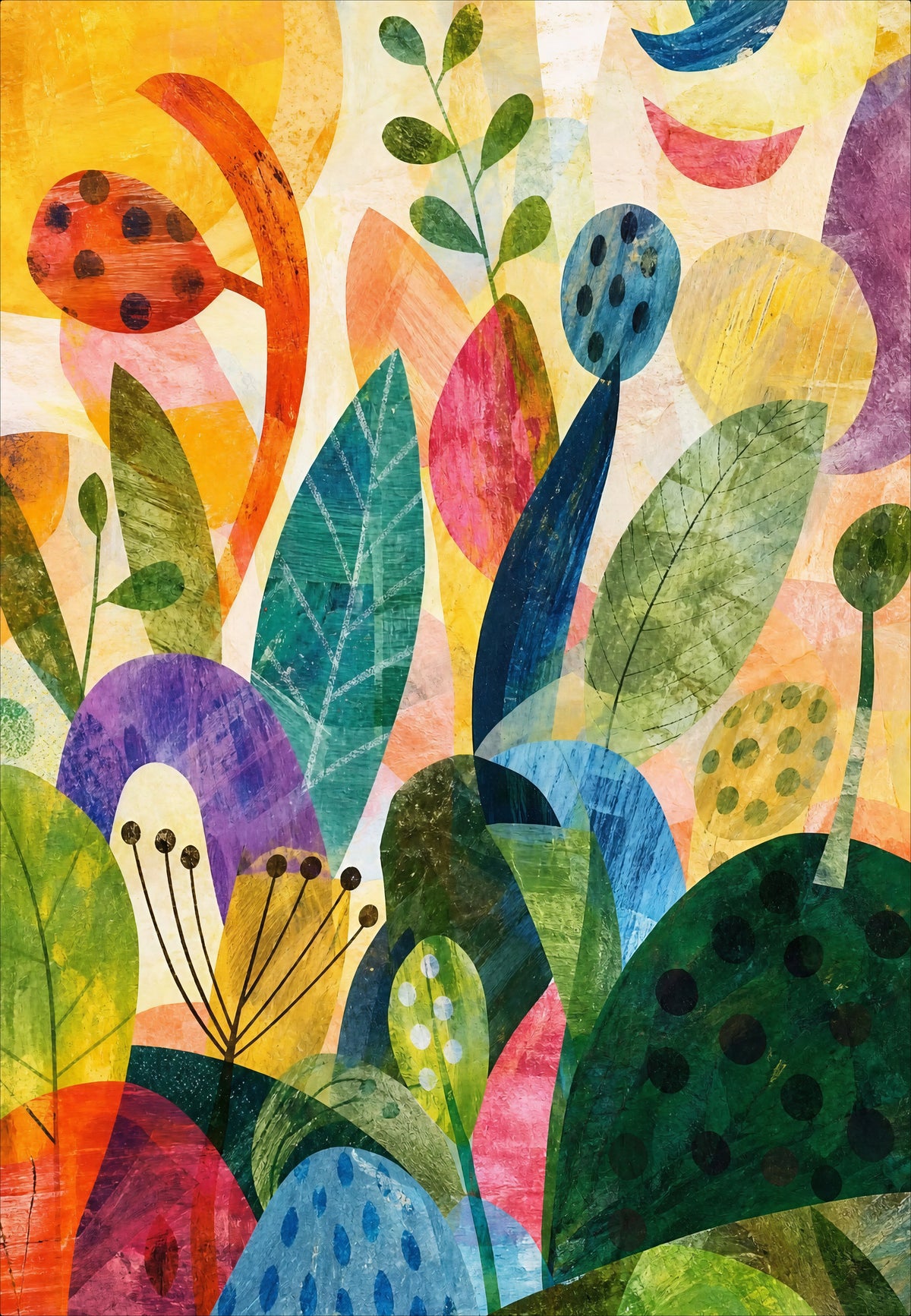 Il giardino di carte colorate