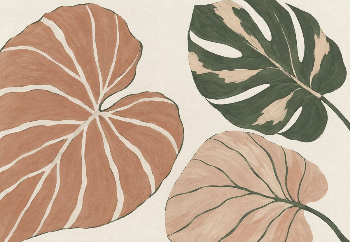 Tropical Leaf Trio (Landscape)