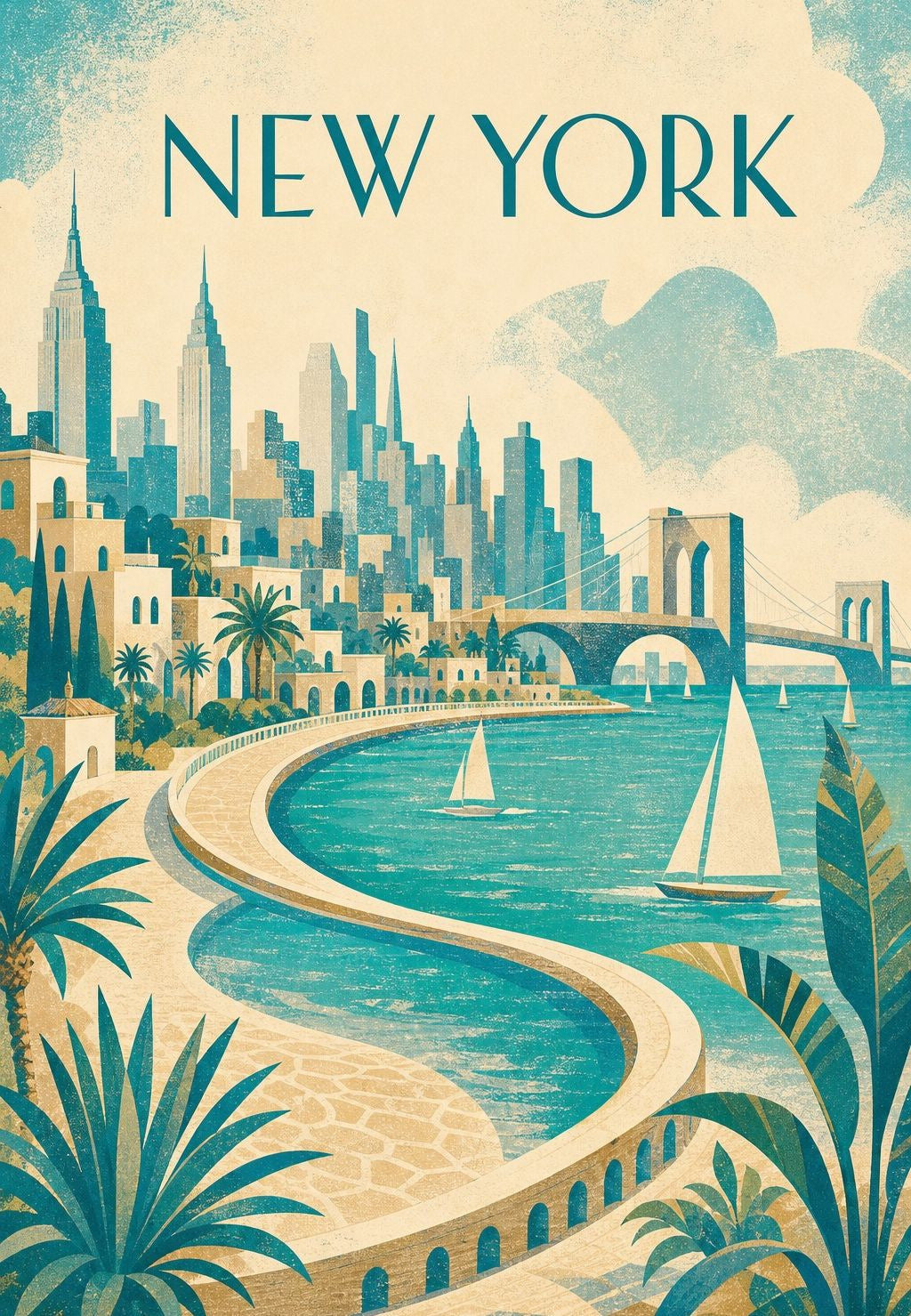 New York - Zaljev s jedrilicama