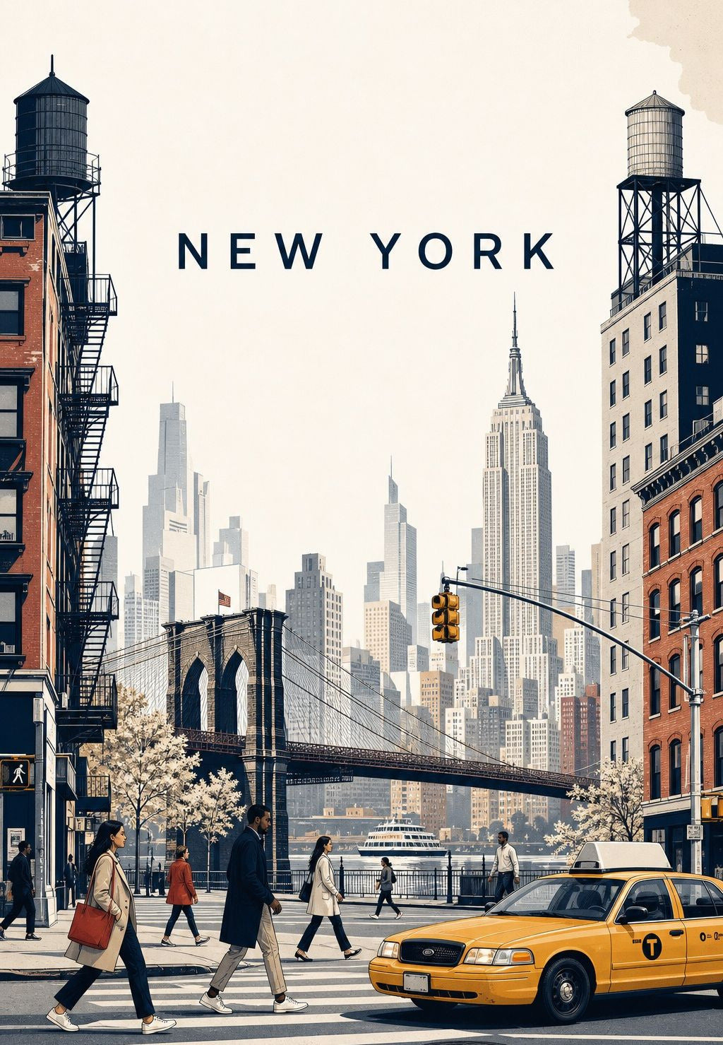 New York - La traversée sous le pont