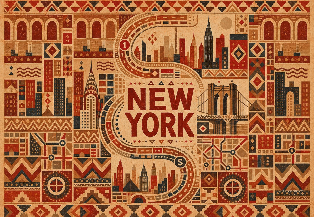 New York - La ville en briques (Paysage)