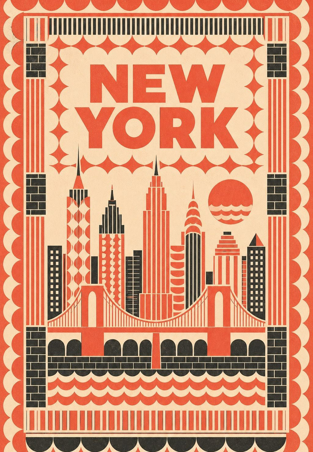 New York - La ville en festons