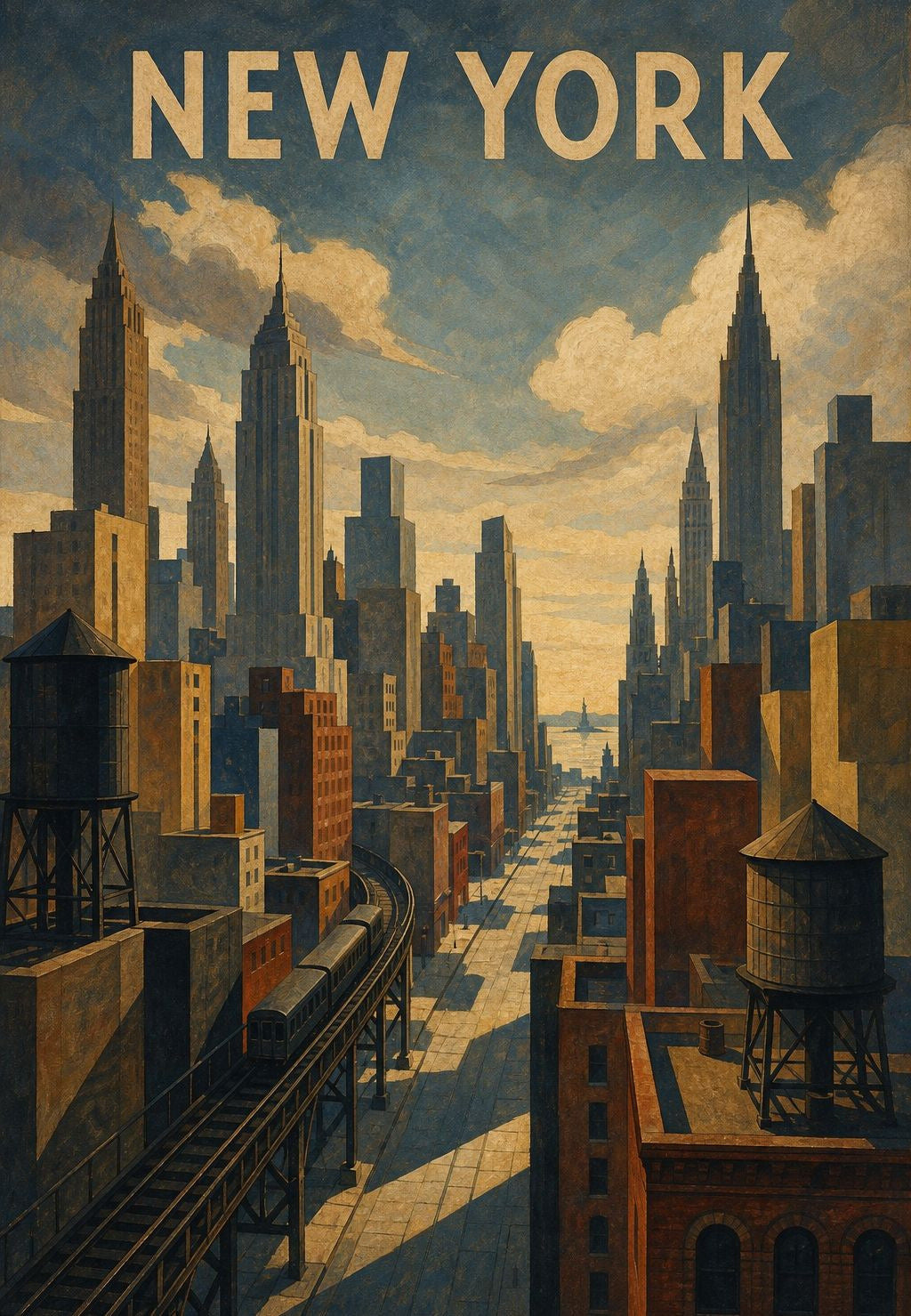 New York - Soumrak nad avenue