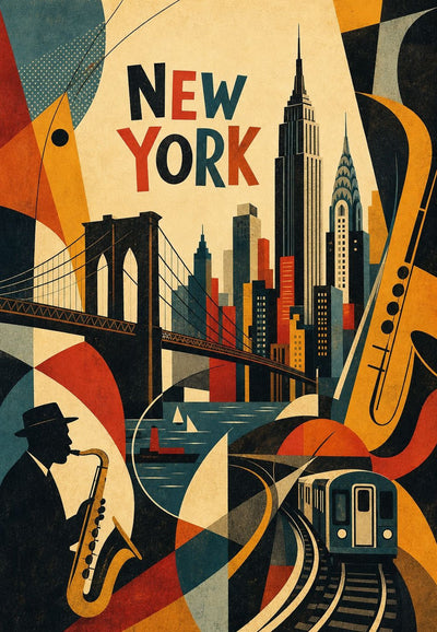 New York - Das Saxophon und der Zug
