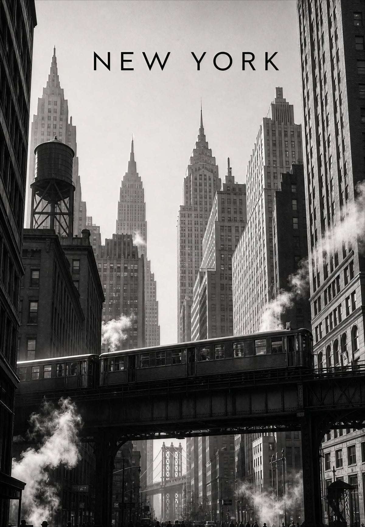 New York - Il treno tra le torri