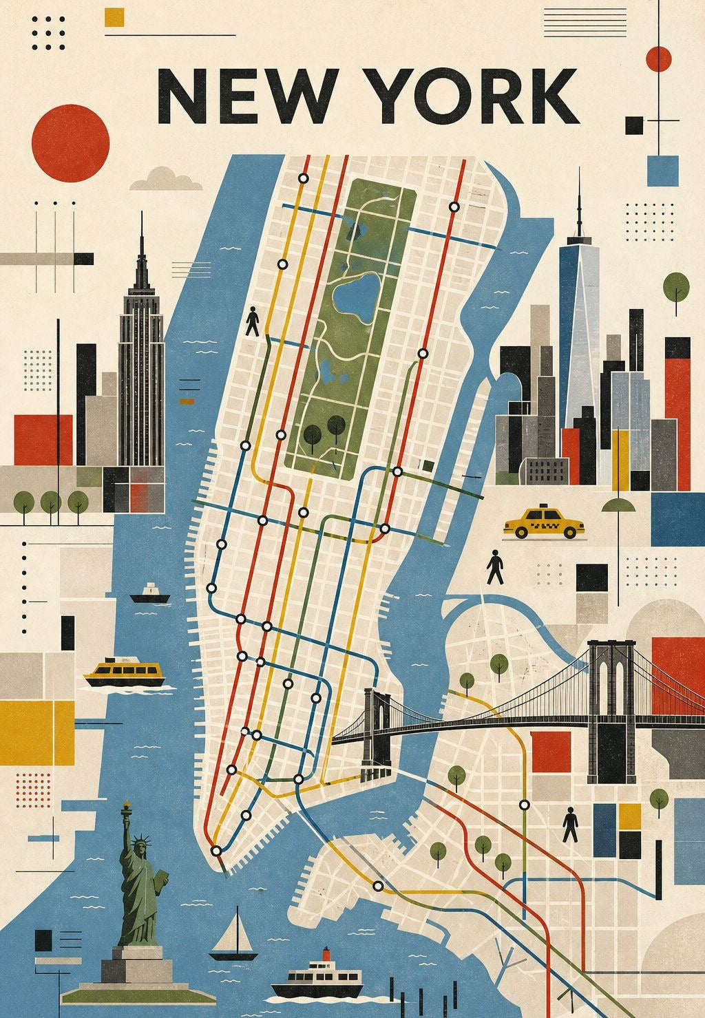 New York - Manhattan en plan