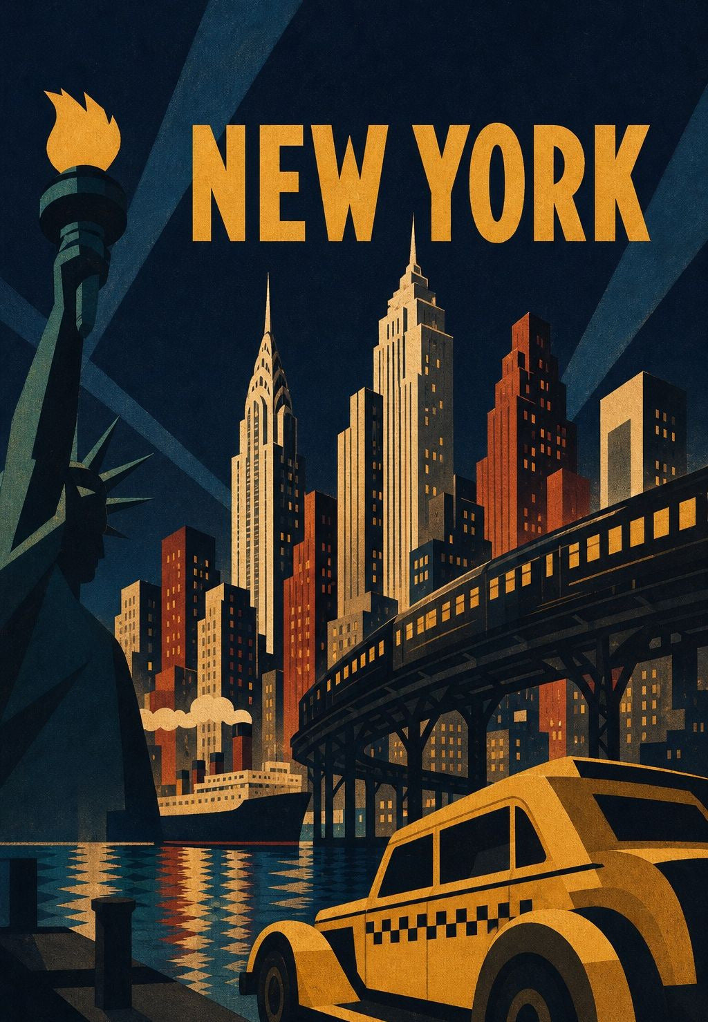 New York - Sous le métro aérien