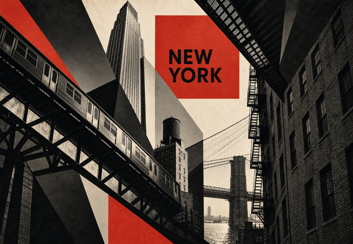 New York - Under the viaduct (Landscape)