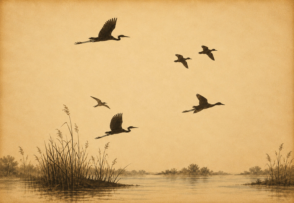 The Flight over the Reeds (Landscape)