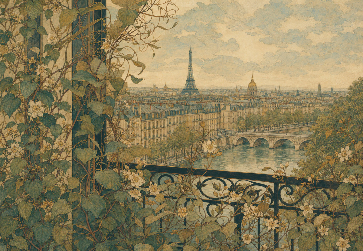 The vine and the rooftops (Landscape)
