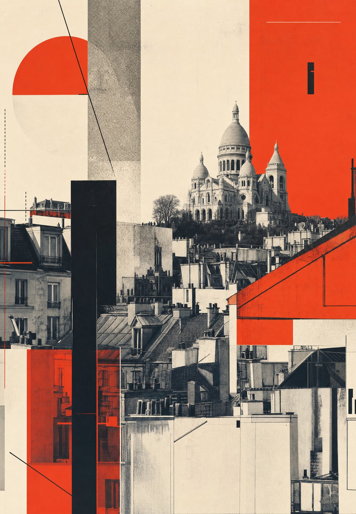 Paříž - Sacré-Cœur v úlomcích