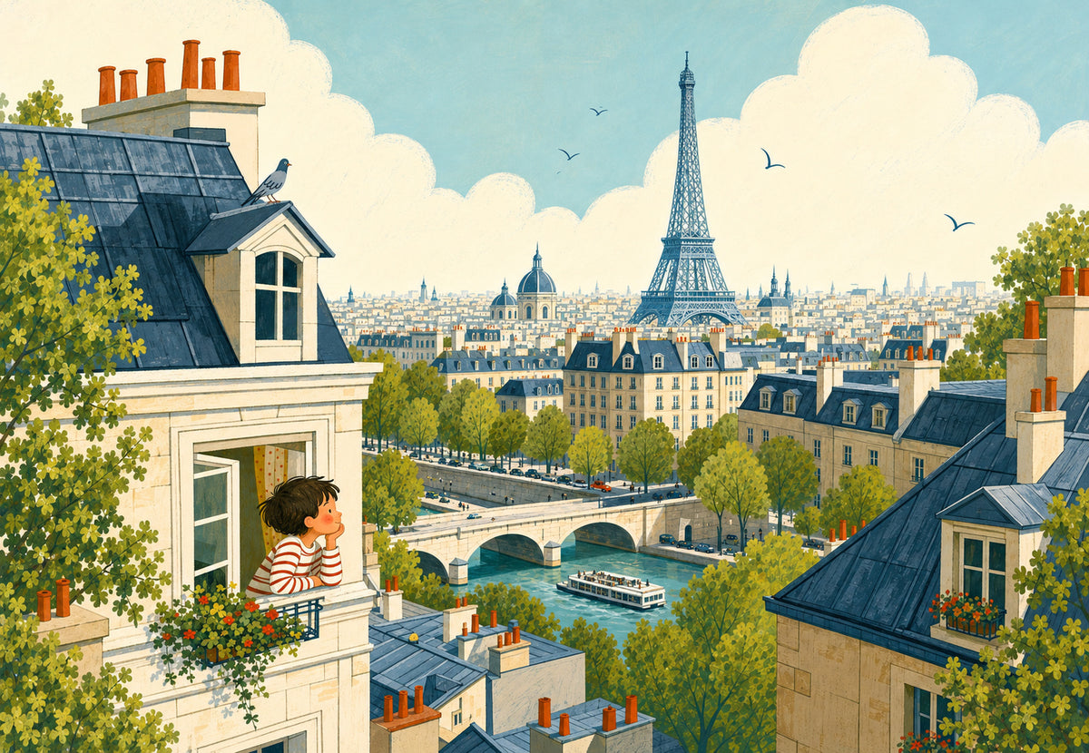 The child at the window (Landscape)