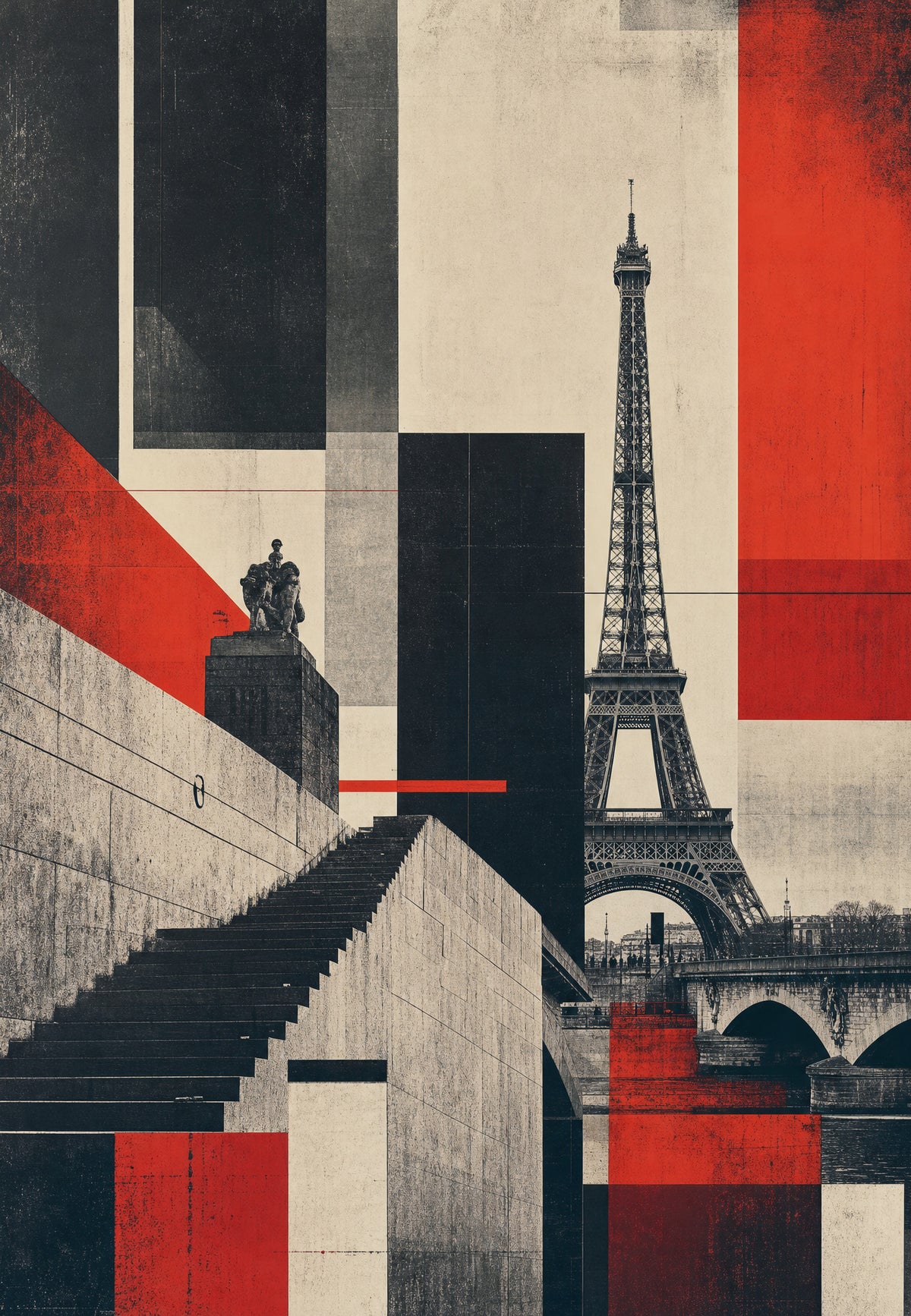 Paříž - Trocadéro v protisvětle