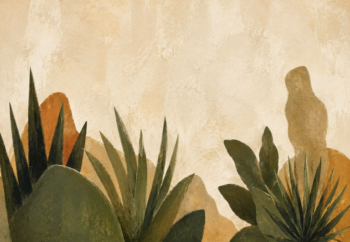 Agaves y colinas ocre (Horizontal)