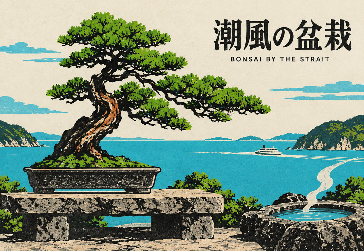 Bonsai di fronte allo stretto (Orizzontale)
