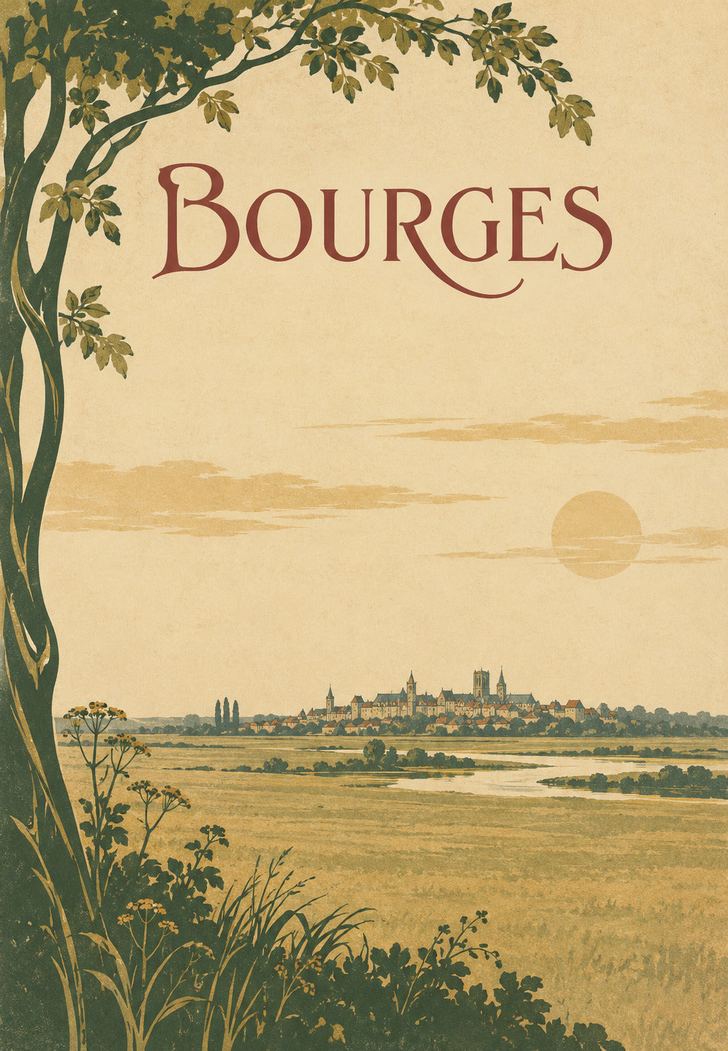 Bourges in the Distance