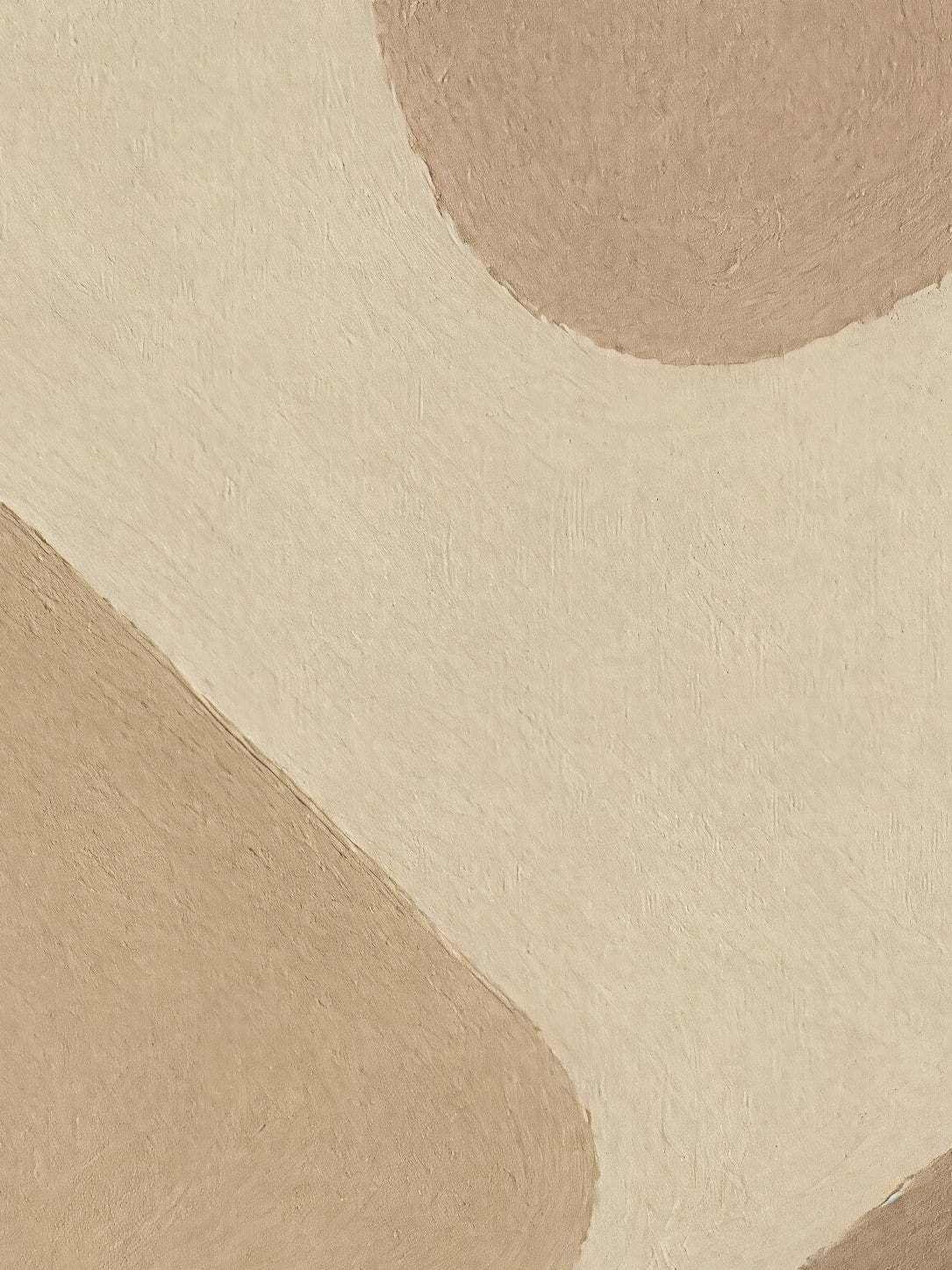 Detail a taille reelle du tirage, affiche paysage dunes de sable et soleil ocre