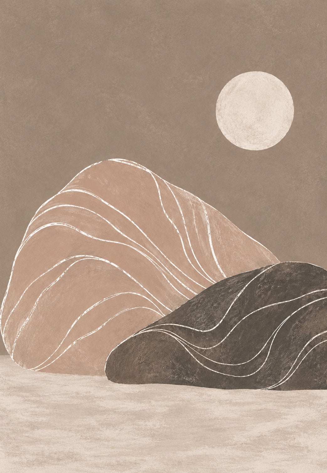 Dünen unter dem Vollmond