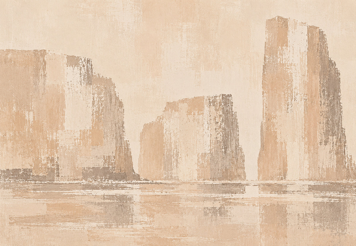 Sand Cliffs Facing Calm Water (Landscape)