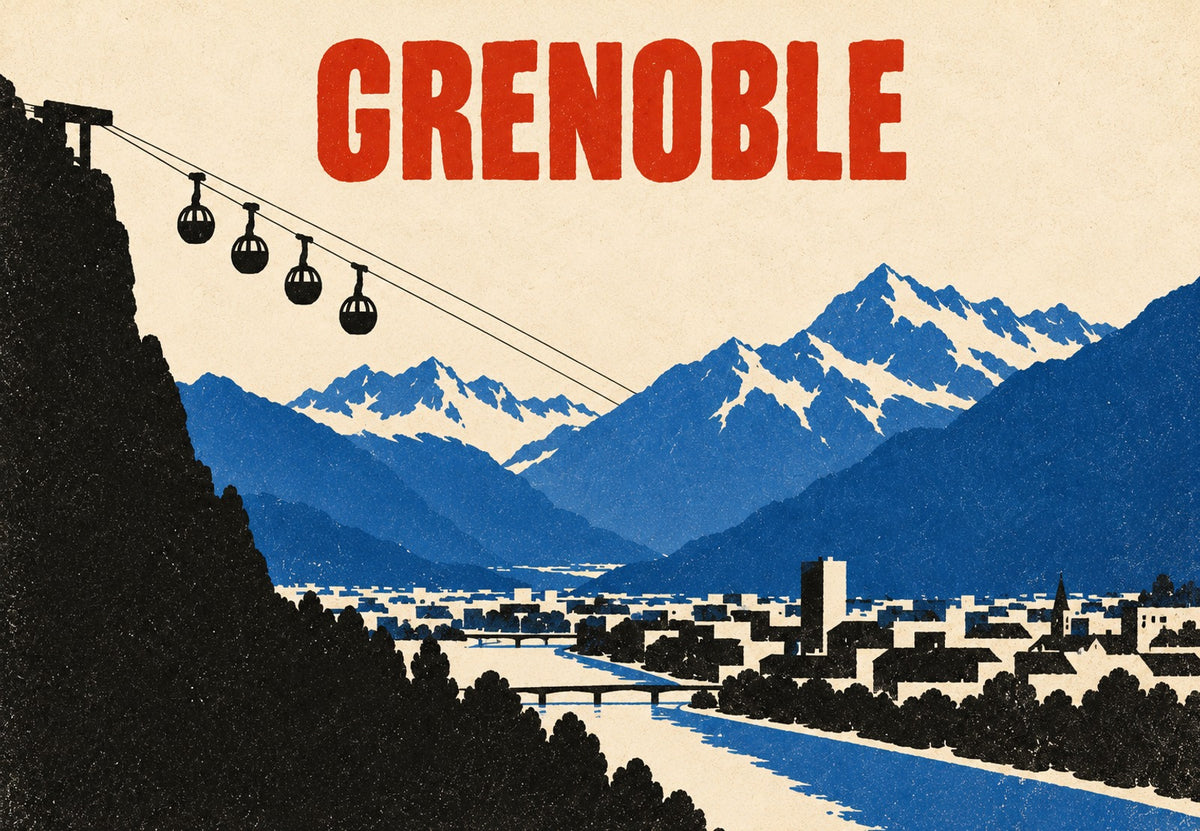 Grenoble i njegova žičara (Vodoravno)