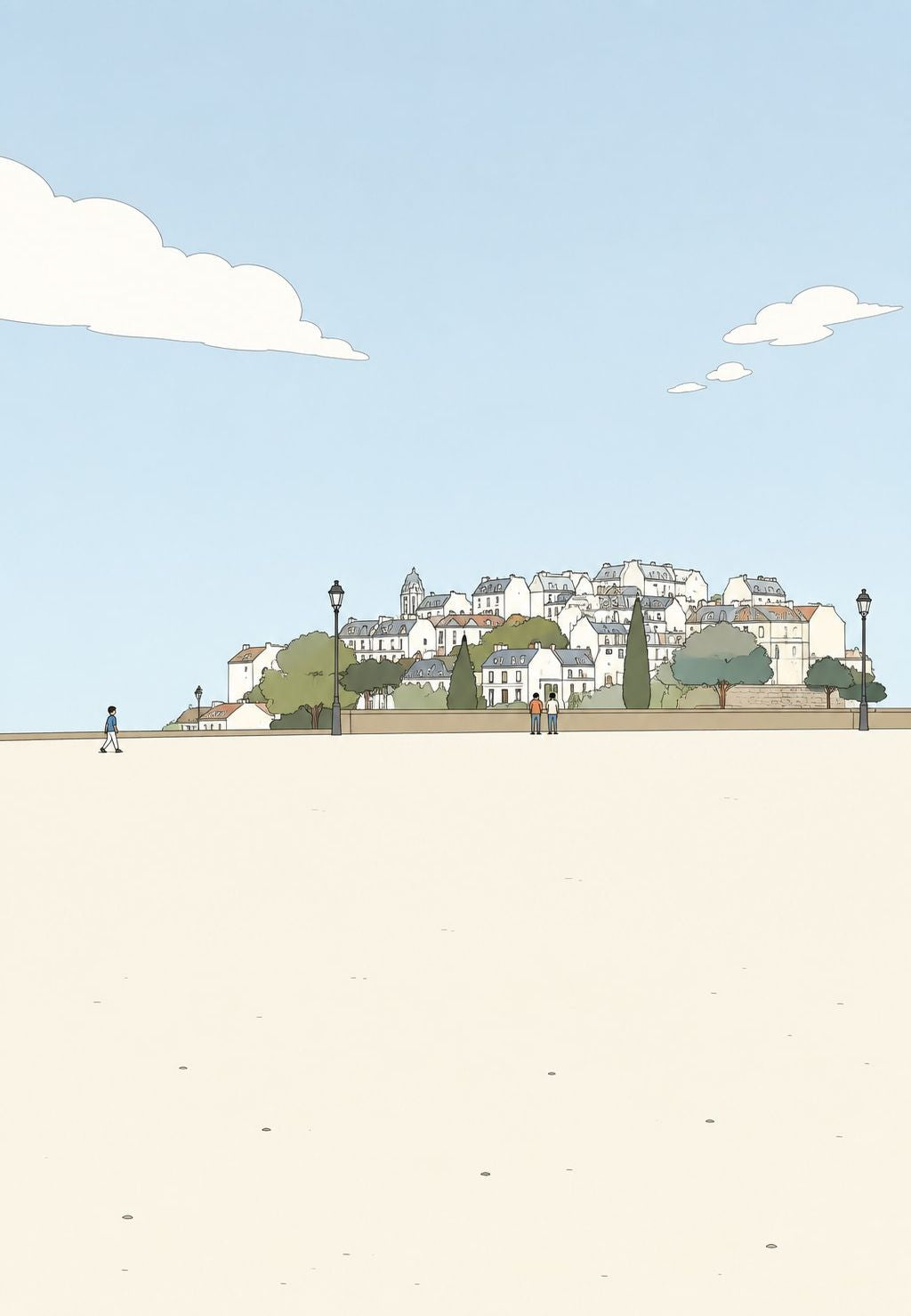 La colline aux maisons blanches
